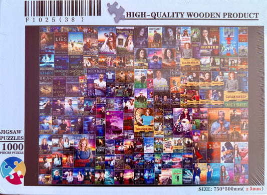 1000 Piece Jigsaw Puzzle Featuring Christy Barritt's Books