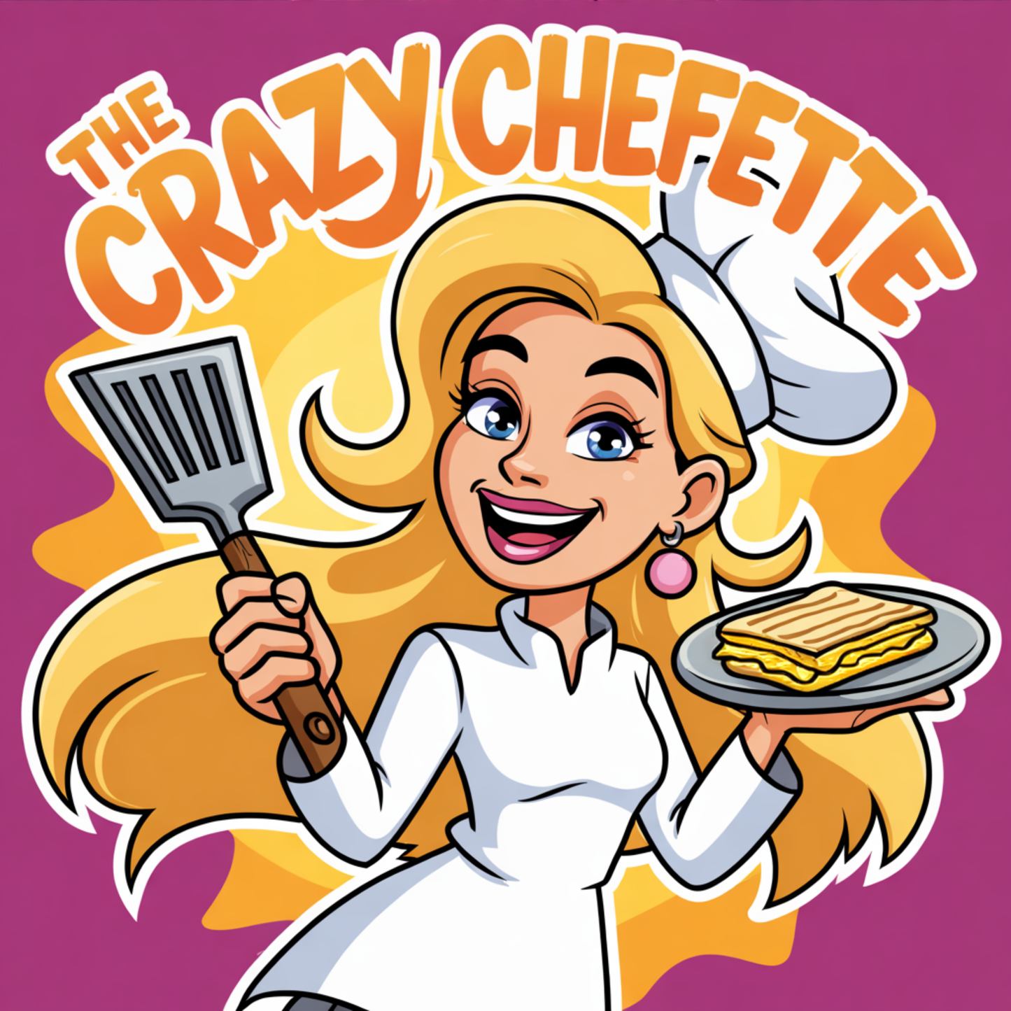 The Crazy Chefette Sticker