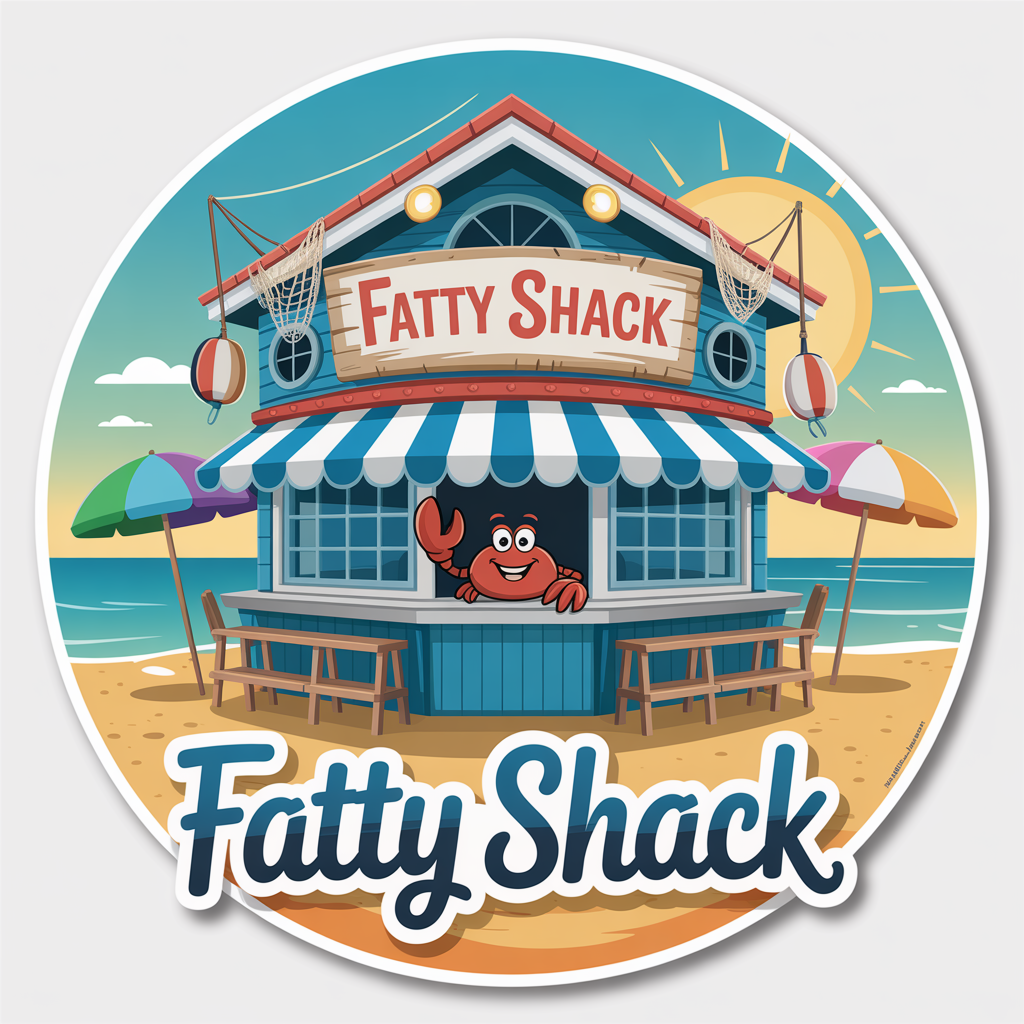 Fatty Shack Sticker – Christy Barritt Bookstore