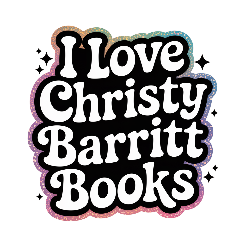 I Love Christy Barritt Books Sticker