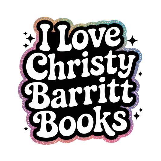 I Love Christy Barritt Books Sticker